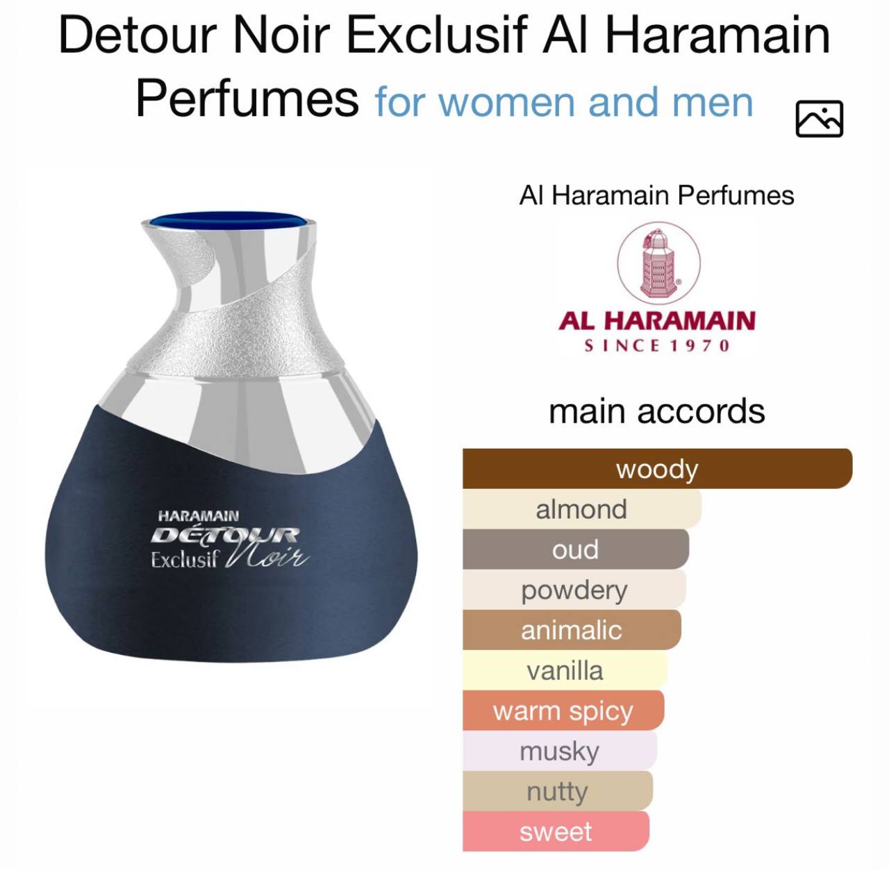 Al Haramain Detour Exclusif Noir EDP 100ml 